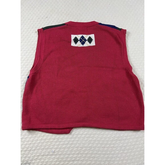 Cambridge Dry Goods Country School Spirit Knit Vest Vintage 80s | Womens Large - Picture 6 of 8
